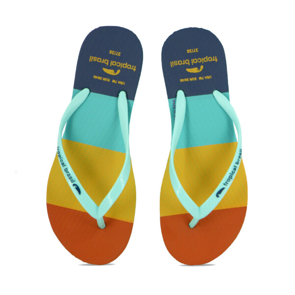 Chanclastropical Brasil Ojota Slim Fashion Premium De Mujer - Turquesa/turquesa Turquesa-turquesa