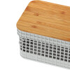 Organizador Rejilla S | Tapa Bambú Blanco