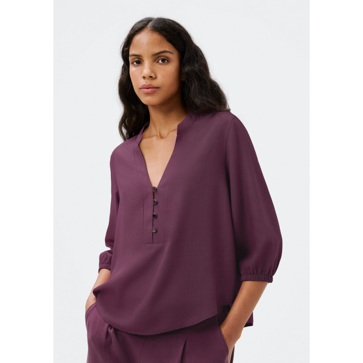 BLUSA FEM - ROXO ESCURO 