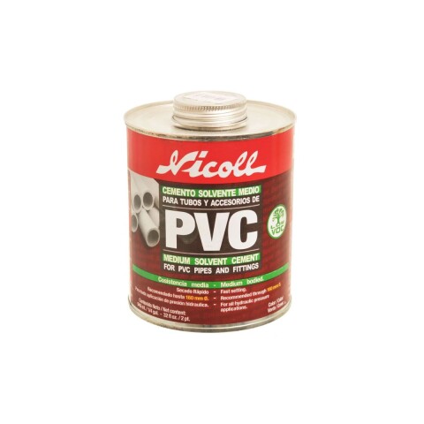 Adhesivo cemento de pvc 473 ml Nicoll Adhesivo Cemento De Pvc 473 Ml Nicoll