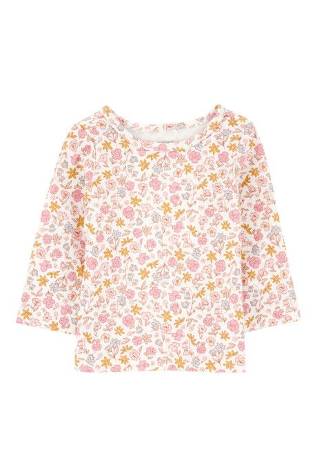 Set dos piezas de algodón, enterito y remera, bolsillo conejita Set dos piezas de algodón, enterito y remera, bolsillo conejita