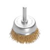 CEPILLO COPA ALAMBRE BRONCEADO 2" CON BASTAGO TRAMONTINA Cepillo Copa Alambre Bronceado 2" Con Bastago Tramontina