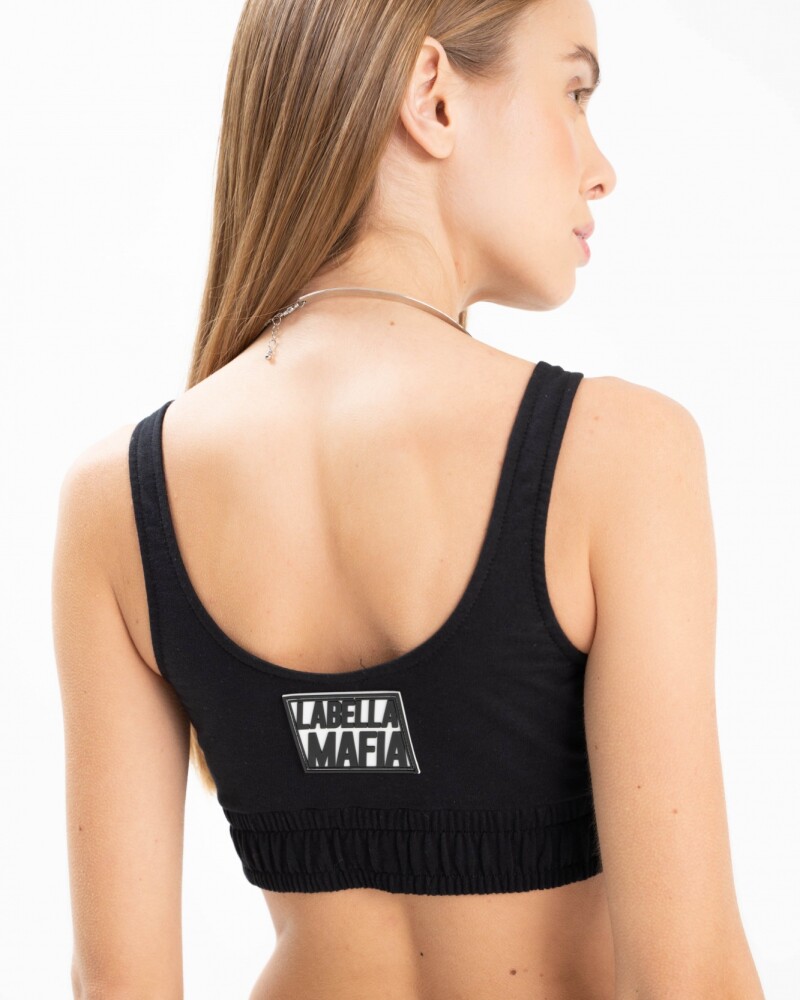 Conjunto Match Top Negro U