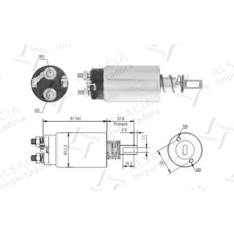 AUTOMATICO DE ARRANQUE - HITACHI 24V =SS.2515CH ZM AUTOMATICO DE ARRANQUE - HITACHI 24V =SS.2515CH ZM