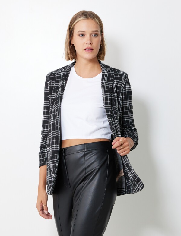 Blazer Cuadrille NEGRO/BLANCO