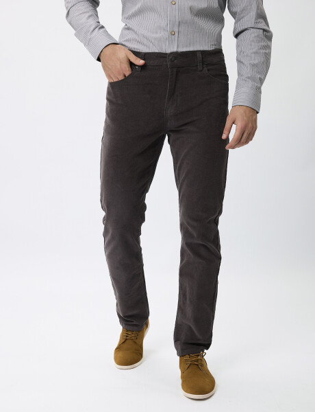Pantalon pana Fields gris oscuro