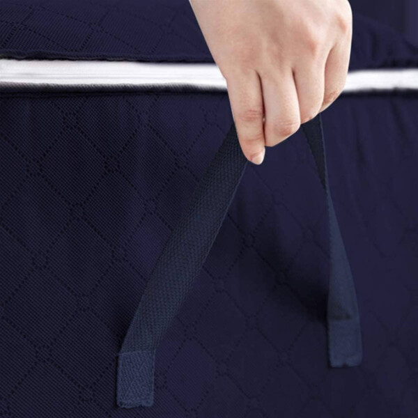 Set Caja Organizadora X2 Ropa Guarda Mantas Frazadas Variante Color Violeta