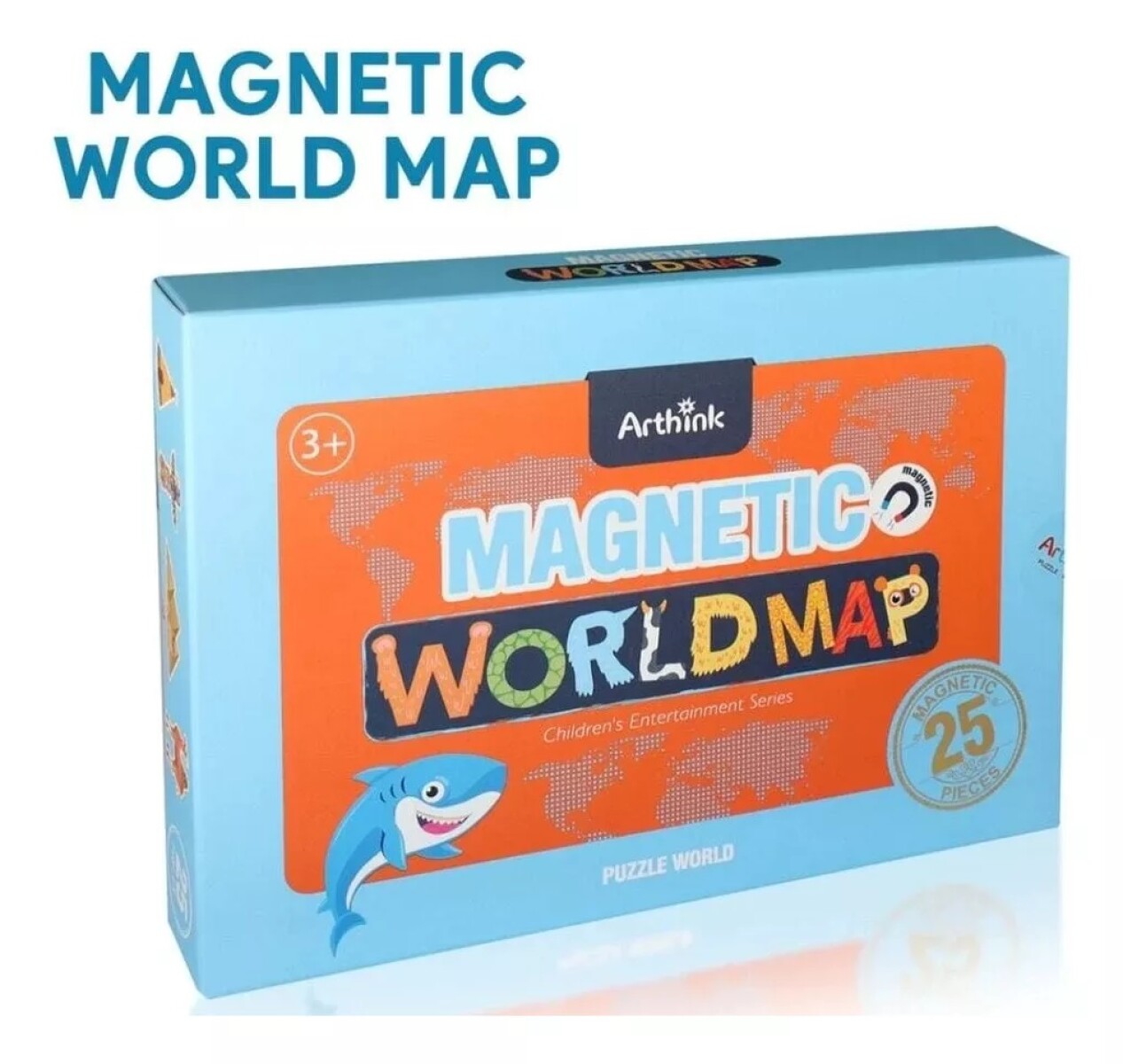 Puzzle Mapamundi Magnético 25pcs 