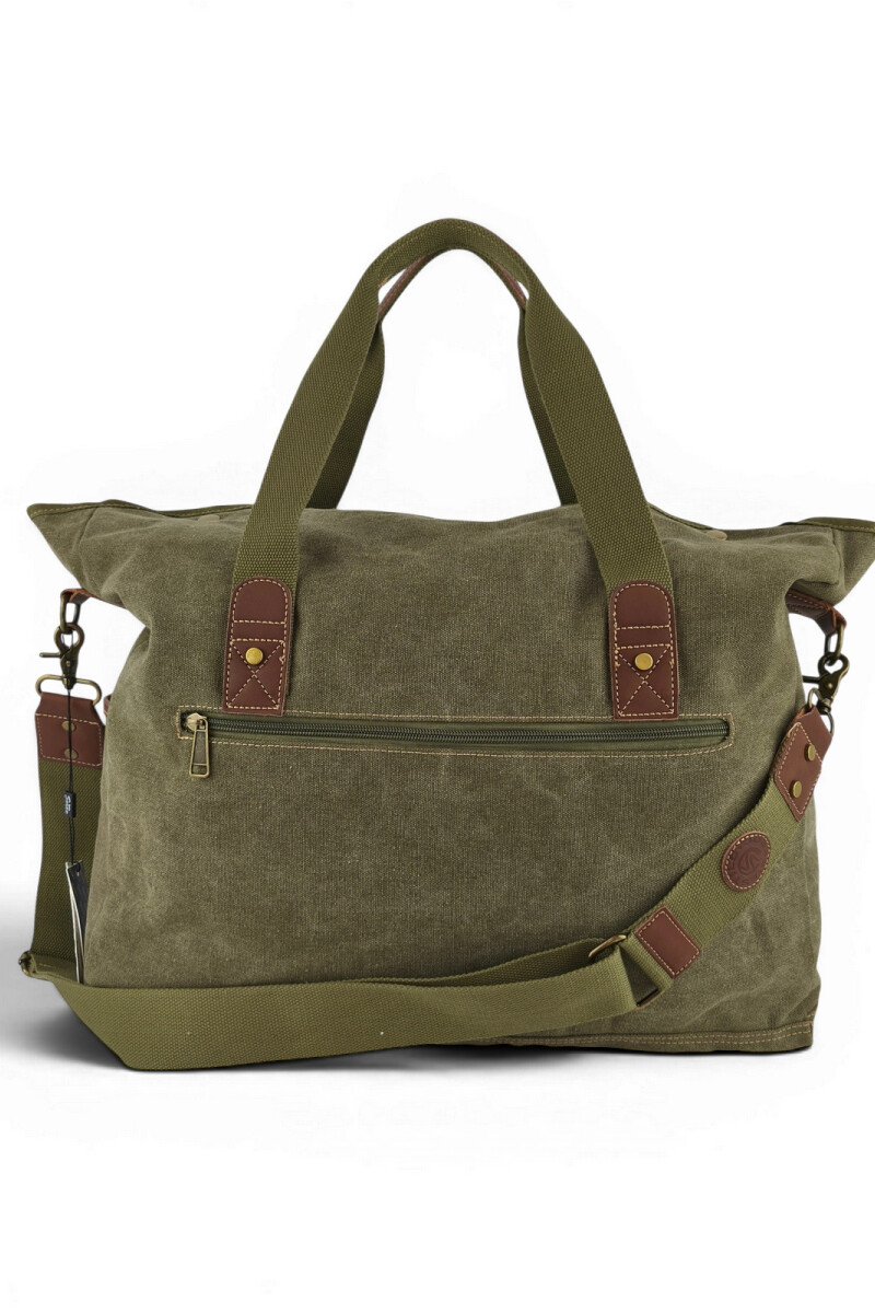 Bolso tote de lona urbano Verde