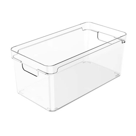 Organizador con asas clear 30x15x13 cm TRANSLUCIDO