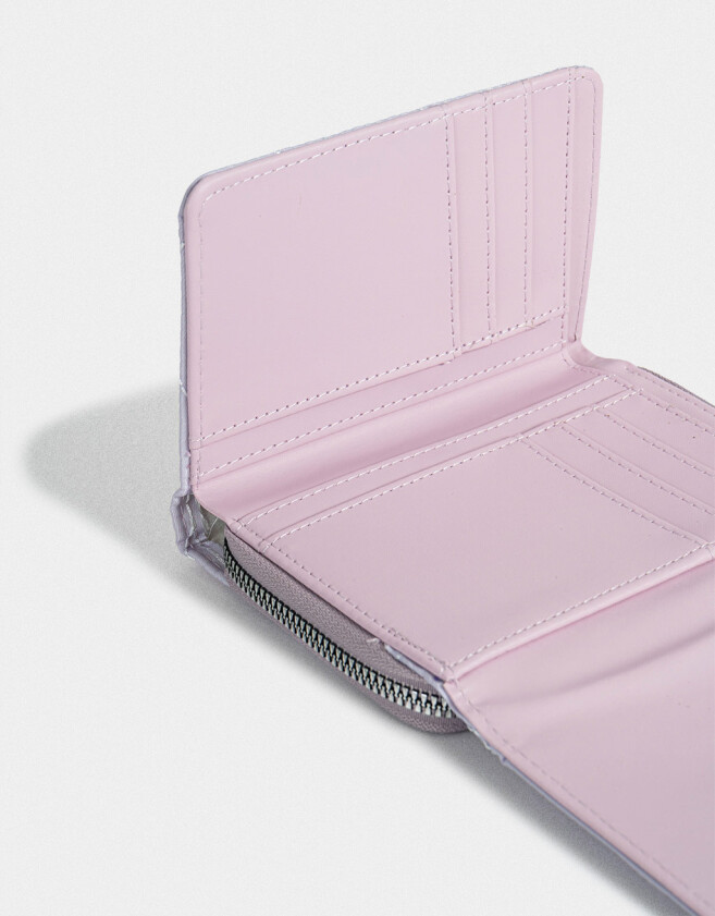 Billetera Romántico Billetera Puffy - Violeta Lila