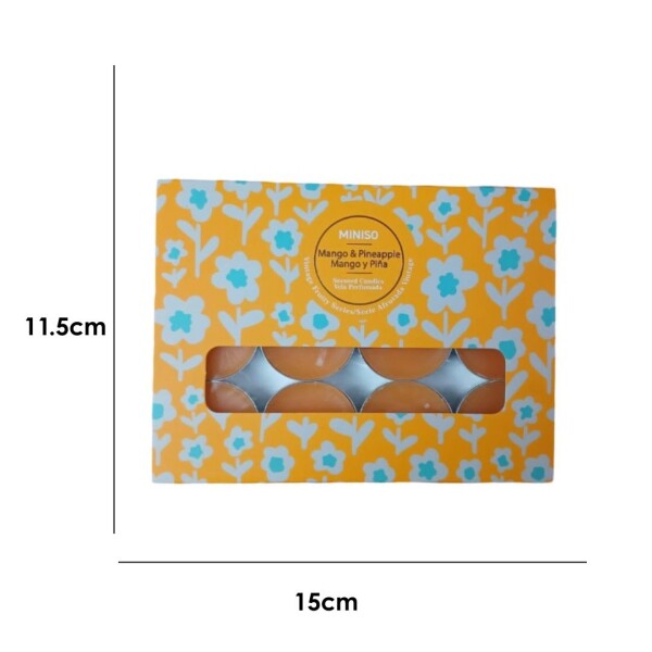 Velas aromáticas 12pcs mango y ananá
