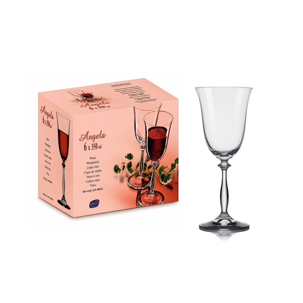 Set copas Angela 350 ml x6 BOHEMIA Set copas Angela 350 ml x6 BOHEMIA