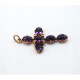 Cruz Oro 18K Con Amatistas Y Diamantes Cruz Oro 18K Con Amatistas Y Diamantes