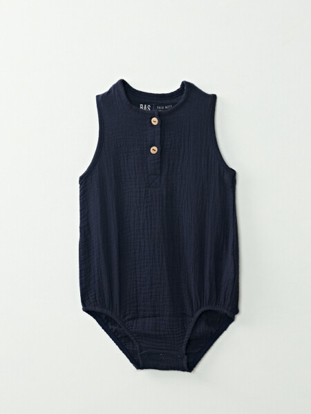 Body sin mangas bambula Azul