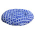 Cama Colchon Perro Gato Grande Redondo Puff Comodo 70 Cm Variante Color Azul con Rombos