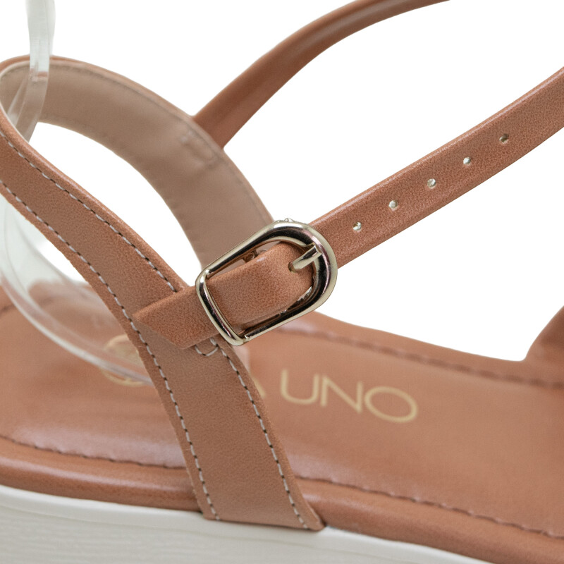 VIA UNO Sandalia Mujer Cobre