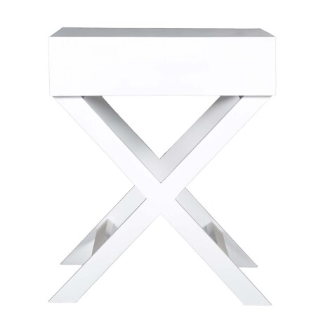 MESA DE LUZ MADERA-DE-MANGO BLANCO JUKE