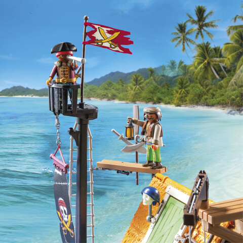 Puerto Pirata con Tiburón Martillo Playmobil 165 Piezas U
