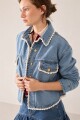 PRE VENTA CAMPERA FRUIT Azul Con Crudo