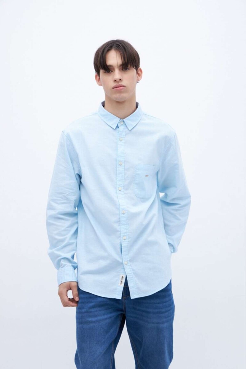 Camisa Salinger - Celeste 