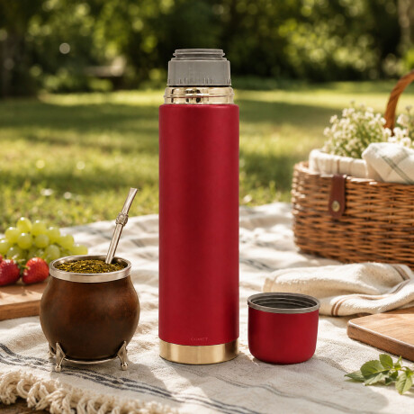 Termo Bala Acero Inoxidable 750Ml Mantiene Frío Calor Comet Bordó