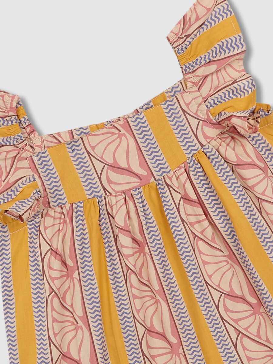 Vestido Estampado Etnico Piedra