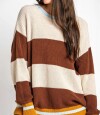 Sweater Rayado Chocolate