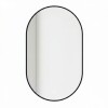 Espejo Vertical Lumax Moddy Marco Ovalado y Luz Led 50x70cm Negro