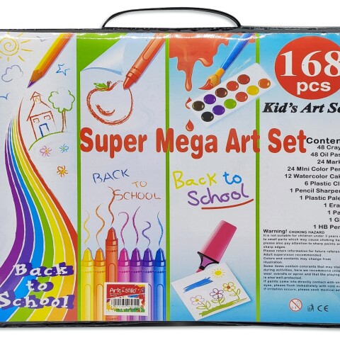 Set Escolar valija para niños Arte & Stillo 168 Piezas Set Escolar valija para niños Arte & Stillo 168 Piezas