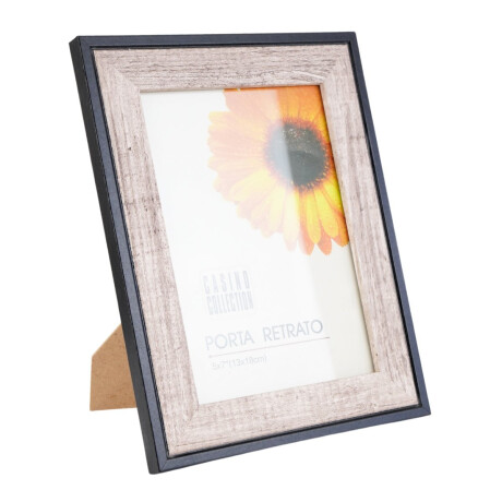Portarretrato de madera borde negro 13x18 Portarretrato de madera borde negro 13x18
