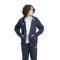 Campera Infantil Umbro C/Capucha Junior Azul Marino - Blanco