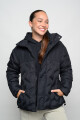 Campera puffy umbro con capucha Negro