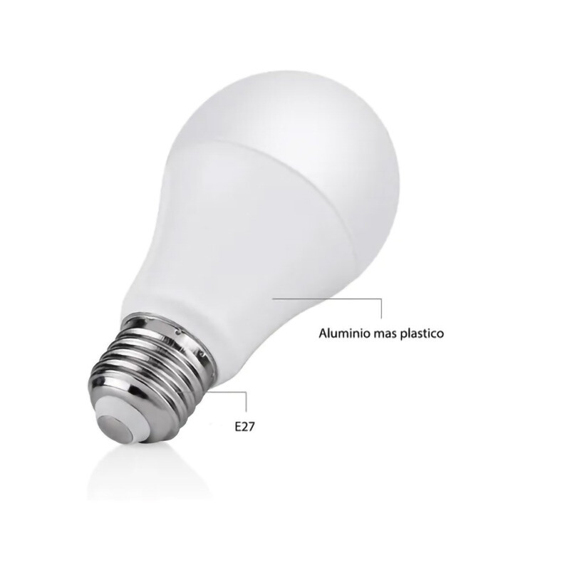 LAMPARA LED 7W Lámpara LED A60 7W Luz Fría