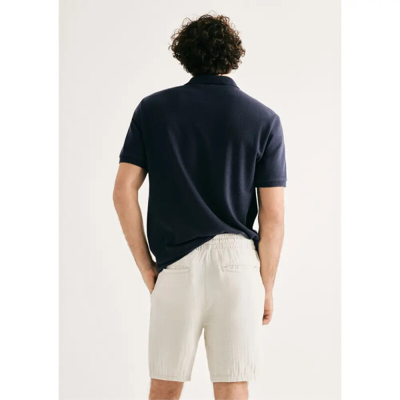 BERMUDA MASC AMARELO CLARO