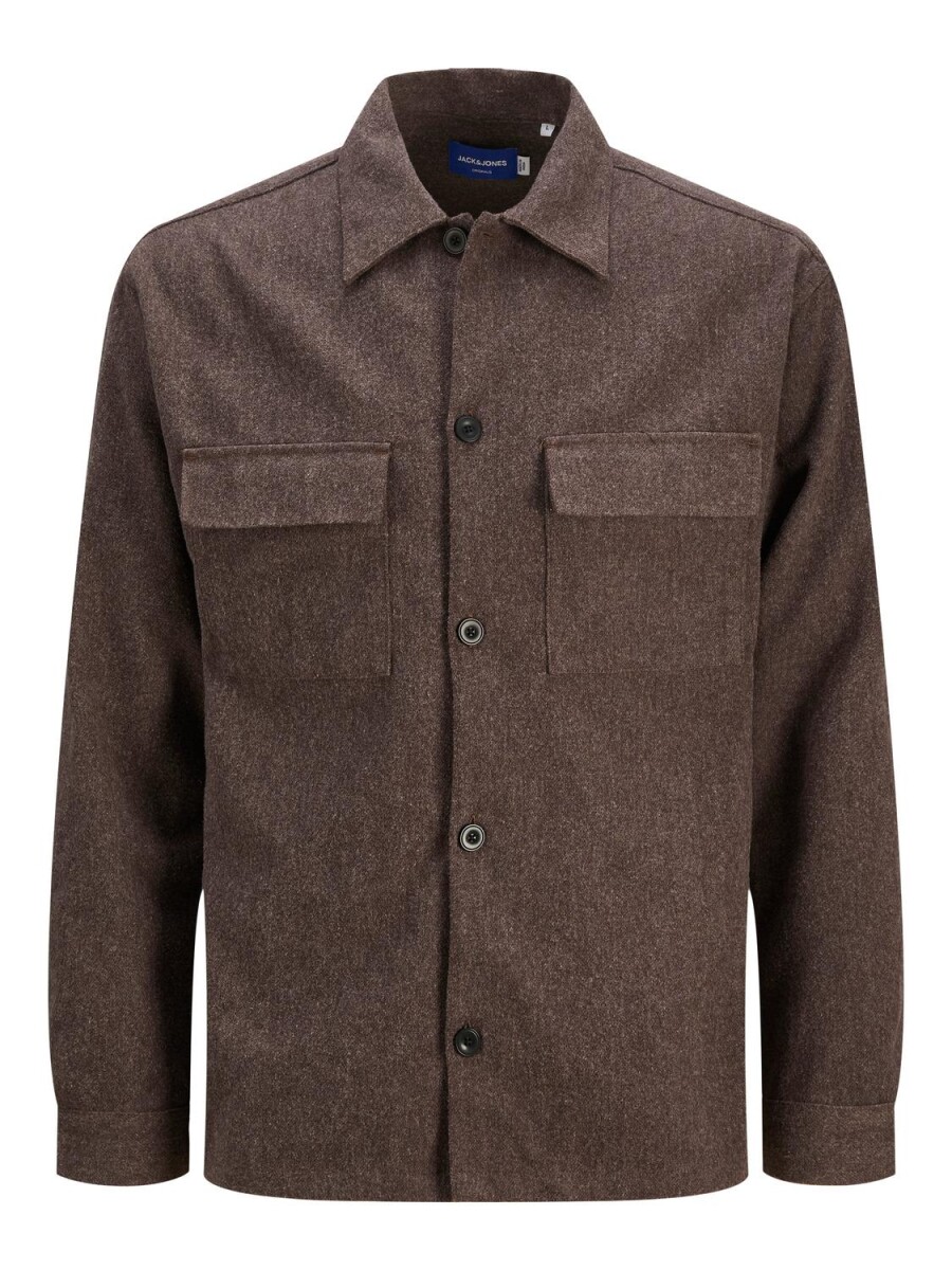 Camisa Melange - Chocolate Brown 