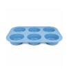 Molde en silicona p/6 muffins rectos 28 x 18 x 6cm Molde en silicona p/6 muffins rectos 28 x 18 x 6cm