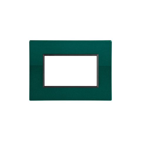 Plaqueta p/3 módulos verde giotto - Duomo Flat C56546