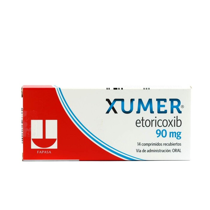 XUMER 90 MG. CJ X 14 COMP. REC. única