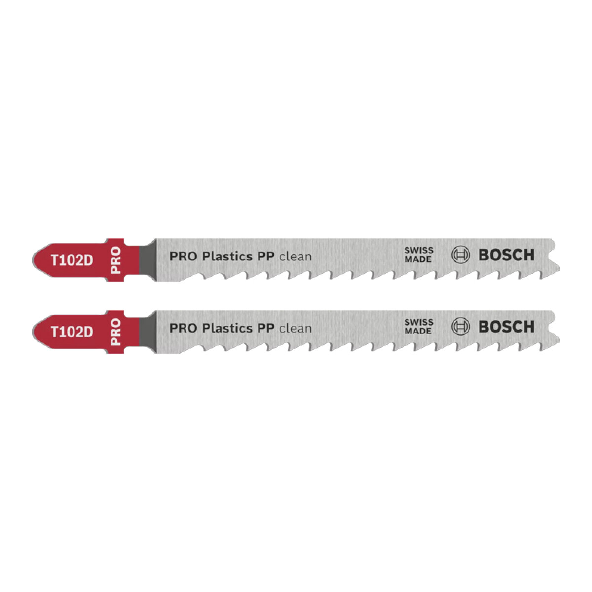 2 hojas p/caladora corte limpio plástico Pro Bosch - BS3418 
