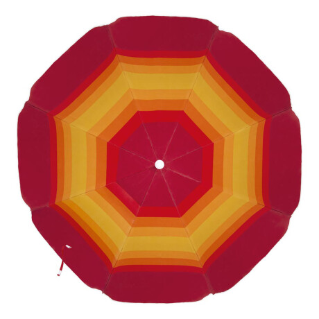 Sombrilla Playa Fashion MOR 1,80 M FPS 70 Protección UV Rojo/amarillo