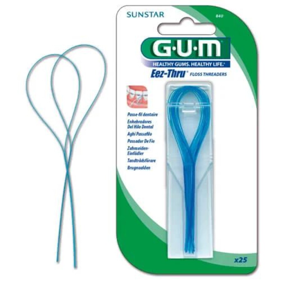 Enhebradores de Hilo Dental x 25 Unidades - GUM Enhebradores de Hilo Dental x 25 Unidades - GUM