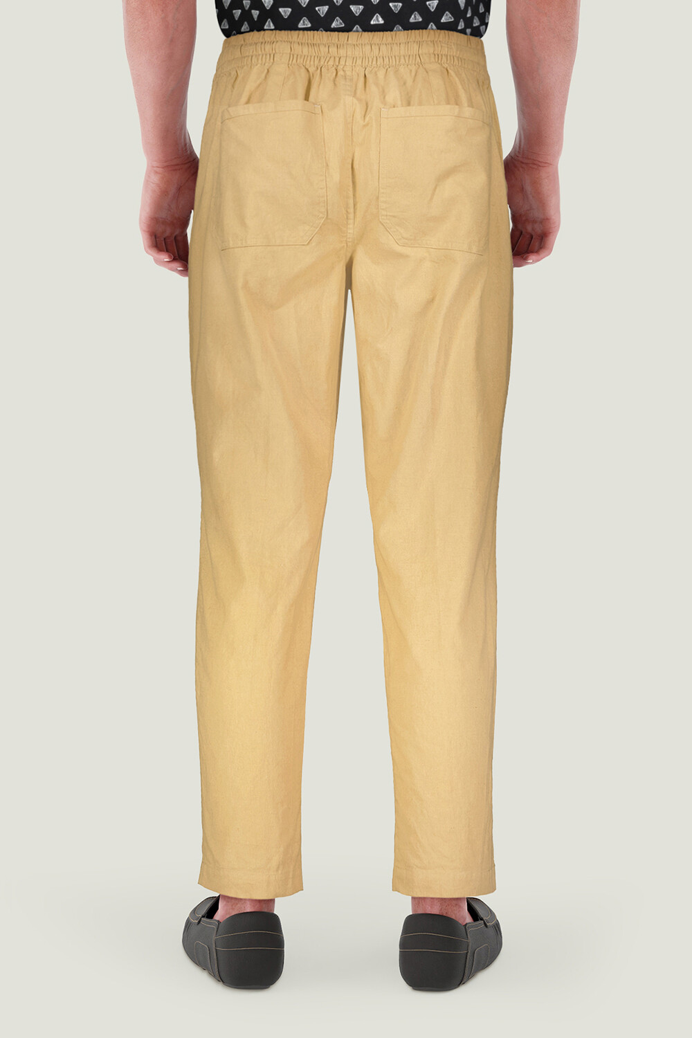 Pantalon Branc Beige