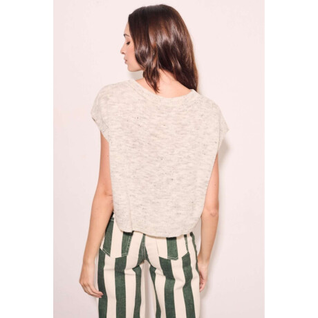 Chaleco Gris Melange