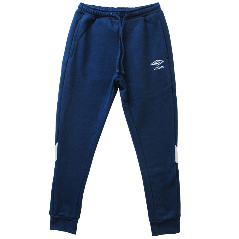Pantalón Infantil Umbro Diagonal Kids Azul Marino - Blanco
