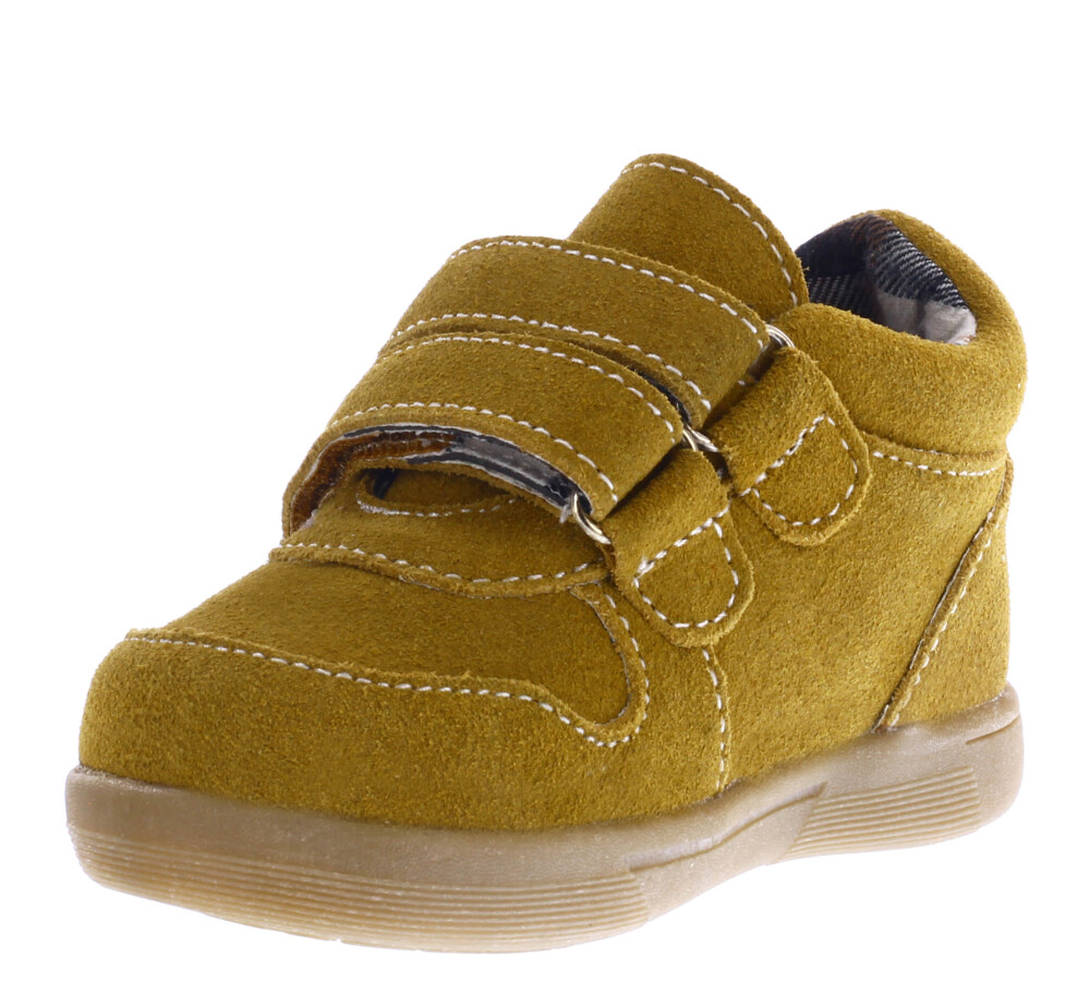 Zapato TEO con doble velcro Tan