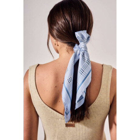 Bandana Cuadros Tartán Azul