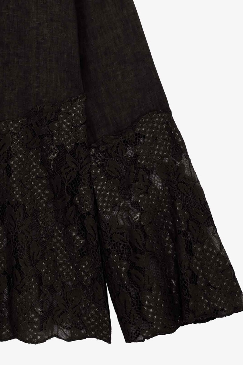 CAMISA ENCAJE Negro