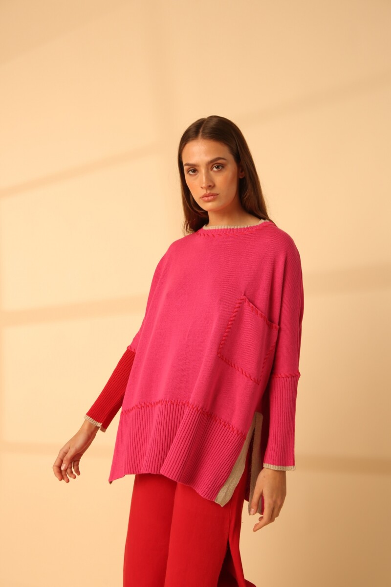 BUZO PAMELI POQUET Fucsia