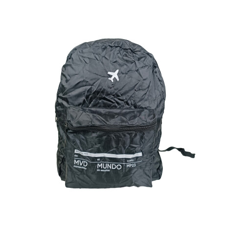 Mochila plegable para viajar Negra